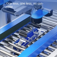 Machine de cerclage entièrement automatique ; Sangle en plastique PP sans boucle, thermofusible électrique ; Combine tensionnement, serrage et scellage des bandes