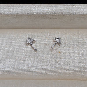 5 pares de dijes de plata S925 con perlas barrocas en forma de orejas de gato para joyería DIY, tipo panecillo al vapor con orejas de gato, 4140 - Product Image 3