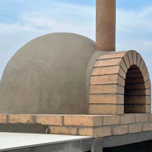 Tổng thể lô hàng chất lượng cao Lò nướng bánh mì chịu lửa bê tông đúc Lò nướng bánh Pizza hoàn thành sản phẩm bán hàng gas gỗ lửa Lò nướng bánh pizza - Product Image 4