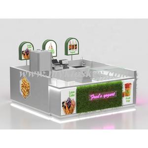 <span class=keywords><strong>Kiosque</strong></span> de glaces de roumanie <span class=keywords><strong>kiosque</strong></span> de nourriture avec herbe et <span class=keywords><strong>kiosque</strong></span> de congélation comptoir de Bar de nourriture dans le Center commercial à vendre - Product Image 3