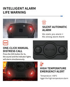 ZHENGZE ATEX Alarma Personal Inteligente para Bomberos con Tarjeta <span class=keywords><strong>de</strong></span> Identificación, Dispositivo <span class=keywords><strong>de</strong></span> Alarma <span class=keywords><strong>de</strong></span> Rescate Profesional - Product Image 3