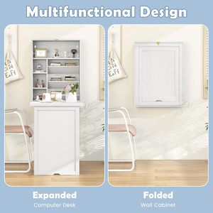 Ráp treo tường bảng với kệ móc có thể gập lại nổi bàn cho căn hộ nghiên cứu góc nhà khu vực làm việc - Product Image 6