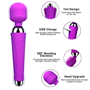 Giocattoli del sesso del vibratore del Dildo della bacchetta AV all'ingrosso della fabbrica per le donne stimolatore del clitoride vibratori del punto G giocattoli per adulti massaggiatore completo del corpo - Product Image 4