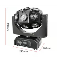 Tête mobile Led Dj 18x10w Rgb 3 en 1 faisceau de lumière de scène Laser 2 en 1 effet boule Disco lumière de tête mobile pour Bar de nuit de mariage