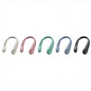 Ventilador de Cuello Azul con Tres Velocidades para Uso Doméstico, en Autocaravanas, Coches, Exteriores y Garajes - Soporte de Plástico para Mesa - Product Image 1