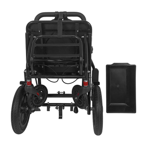 Chất lượng cao trọng lượng nhẹ Hướng dẫn sử dụng xe lăn di động gấp người già ngoài trời sử dụng xe lăn với <span class=keywords><strong>commode</strong></span> - Product Image 6