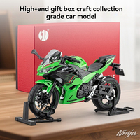 Nouvelle Moto Kawasaki 400 sous licence officielle, modèle miniature 1:9, avec fonction de pulvérisation, ouverture électrique, jouet en alliage, nouveauté high-tech en métal