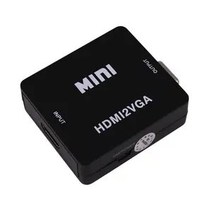 Convertitore da Mini VGA a HD 3.5 Audio 1080p adattatore da HDTV a VGA adattatore Audio Video HD2VGA per Box convertitore proiettore Xbox DVD PS3