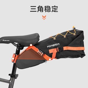 Bolsa trasera para bicicleta Forever, bolsa impermeable para sillín de 10L, para equipo de ciclismo de carretera y montaña - Product Image 5
