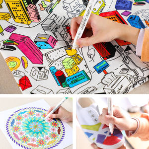 Marqueur permanent <span class=keywords><strong>pour</strong></span> <span class=keywords><strong>tissu</strong></span> non lavable à double embout, 24 couleurs, best-seller sur <span class=keywords><strong>Amazon</strong></span> - Product Image 3