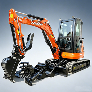 Mini-excavatrice sur chenilles 3,5 tonnes CE 5 EPA avec moteur, boîte de vitesses haute efficacité, pompe et benne, livraison gratuite, garantie un an - Product Image 1