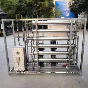 Usine de dessalement d'eau de mer industrielle à commande PLC, système d'osmose inverse 10tph, machine à eau RO - Product Image 6