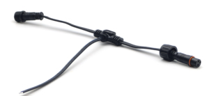 Conector Impermeable para Luminarias - Macho y Hembra 2P/3P/4P + Cable Plano UL2468 de 20 Vías con Inyección Negra y Borde Blanco - Product Image 6