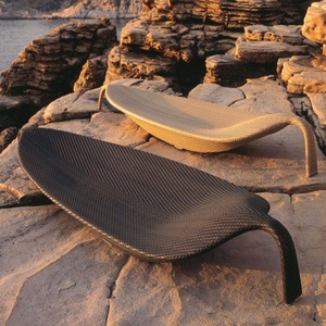 Lit de repos en <span class=keywords><strong>rotin</strong></span> en forme de feuille, mobilier de piscine, chaise longue d'extérieur, <span class=keywords><strong>transat</strong></span> de patio, chaise longue de terrasse - Product Image 3