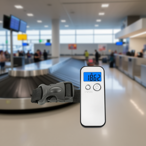 <b>Luggage</b> Scale Digital LCD Display 18.62 Kg Capacity Silver With <b>Strap</b> And Battery Included - Product Image 3