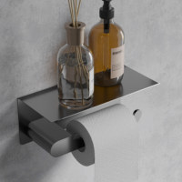 Brosse en acier inoxydable personnalisée, ensemble de quincaillerie de salle de bain, porte-serviettes mural, porte-rouleau de papier, ensemble d'accessoires de salle de bain