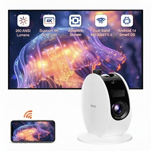 Projecteur Vidéo Intelligent Star Galaxy 3D Portable Mini Proyector 260ANSI 720P 4K Android 14 Home Cinema Homestay Wifi Beamer - Product Image 1