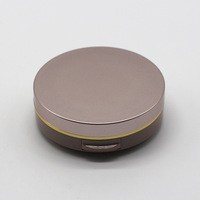 Boîtier compact double couche pour poudre libre avec miroir, en plastique ABS écologique, emballage cosmétique personnalisable