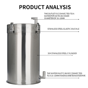 Filtro a Secchio 10L Premium in Acciaio Inox Cilindrico Esterno Super Jet per Acquario da 100cm Ecologico - Product Image 6