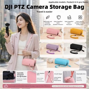Estuche para Cámara DJI Osmo Pocket <span class=keywords><strong>3</strong></span>/4 y Insta360 <span class=keywords><strong>Luna</strong></span> Ultra, Bolsa de Almacenamiento Suave con Correa para el Hombro, Bolsa Impermeable, 5 Colores - Product Image 3