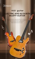 Guitare électrique Bullfighter K10 6 cordes Double micro Finition bois naturel