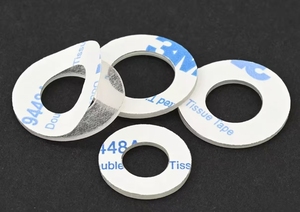 Tùy chỉnh bán buôn một mặt nhựa PVC máy giặt, mòn và cách điện Vòng đệm Spacer tròn - Product Image 2