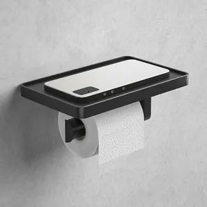 Neuankömmling Hot Sale Wand halterung Badezimmer Toiletten papier halter mit Telefon regal für Badezimmer