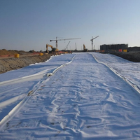 Tissu filtrant géotextile non tissé, tissu géotextile 300g, matériau non tissé pour applications d'ingénierie du sol