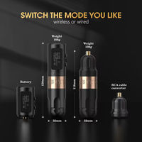 Ambition Vibe 1800mAh 2.5mm/3.5mm/4.0mm/4.5mm slaglengte borstelloze motor professionele draadloze tatoeagepenmachine voor body art