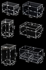 Caja <span class=keywords><strong>de</strong></span> <span class=keywords><strong>Cría</strong></span> para Reptiles, Transparente, Transpirable, Ecológica, Cerrada, Sólida, Personalizada, <span class=keywords><strong>de</strong></span> Acrílico, para Ranas y Arañas - Product Image 3