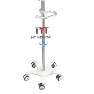 Soporte portátil para infusión de pacientes, soporte de infusión IV de acero inoxidable ajustable para uso médico y hospitalario MT