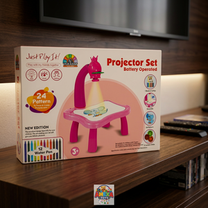Table de projection interactive pour enfants avec batterie rechargeable, tableau de traçage effaçable, jouet artistique pour 3-6 ans, 24 motifs, 12 - Product Image 1