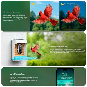 Nuevo Comedero Inteligente para Pájaros con Cámara 2K, Observación de Aves al Aire Libre, Resistente al Agua, Carga Solar, Diseño Extraíble, Compatible con Aplicaciones, Jaula para Pájaros - Product Image 4