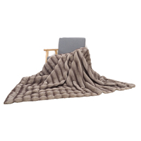 ZT Doux Chaud Épais Fausse Fourrure Vison Couvertures Jeter Minky Couverture pour Canapé Chaise Canapé Lit