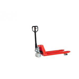 Ручная гидравлическая тележка для поддонов 1,5 тонны из стали с нейлоновыми/полиуретановыми колесами для использования в складских помещениях, низкая цена от китайского производителя - Product Image 1