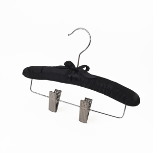 En gros broderie <span class=keywords><strong>satin</strong></span> blanc rembourré cintre <span class=keywords><strong>cintres</strong></span> - Product Image 5