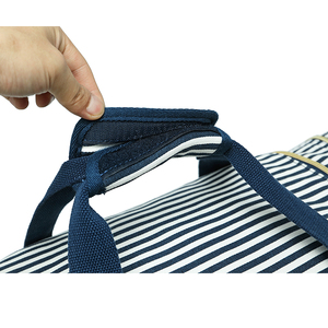 Benutzer definierte Leinwand Frauen Weekender Overnight <span class=keywords><strong>Bag</strong></span> Große Kapazität Handgepäck mit Schuh fach Reisetaschen - Product Image 6