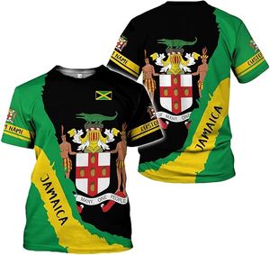 Camiseta con Estampado 3D de la Bandera de Jamaica y León, Nueva, en Oferta, para Hombre y Mujer, Estilo Jamaicano, Verde y Negro, Manga Corta - Product Image 2