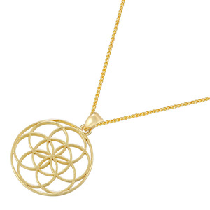 Collar Vintage Chapado en Oro con Flor Hexapétala y Árbol de la <span class=keywords><strong>Vida</strong></span>, Diseño Hueco Elegante, Para <span class=keywords><strong>Mi</strong></span> <span class=keywords><strong>Hija</strong></span> - Product Image 6