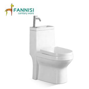 FANNISI יוקרה עיראק כווית שוק קרמיקה כלים סניטריים אסלת סט עם כיור כיור על למעלה - Product Image 3