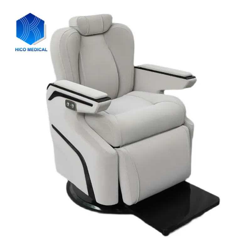 HICOMED High Quality Hair Style Design Electric Reclining Hair Salon Furniture Hydraulic Lifting Barber Chair