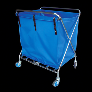 Carrello Super David in Acciaio Inox 195 L Blu per Ospedale - Product Image 3