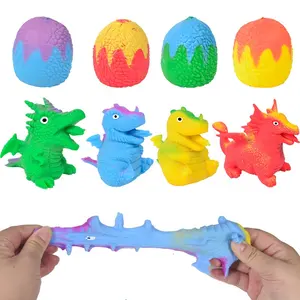 Novidade nova venda anti-stress brinquedo pequena bola de ovo de dinossauro TPR macio mole bola de apertar