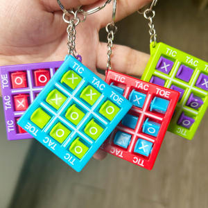 Jincan Mini XO Tic-Tac-Toe jeu unisexe en plastique échecs porte-clés jouet pour enfants étudiants en gros nouveauté jouets éducatifs - Product Image 2