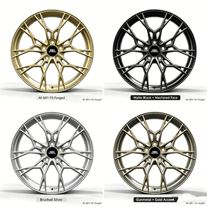 Nuevas Llantas Monobloque de Aleación de Aluminio Forjado de 16-24 Pulgadas, Diseño de Rama de Árbol Dorada, 5x112 5x114.3 5x120 para Autos Audi - Product Image 6