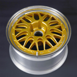 Maßgefertigte 3-teilige Geschmiedete 5x120 5x130 Räder 17 18 19 Zoll Netzdesign Leichtmetallfelgen für E88 BMW Porsche Volkswagen - Product Image 4