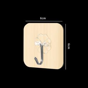 6cm Plastic Transparant Goud Zilver Wandhaak Zelfklevende Haak Zuignap Zelfklevende Wandzuiger voor Keuken Badkamer Kantoor - Product Image 3