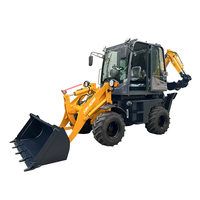 Nuova Mini Pala Gommata SHANDING10-18 con Motore Diesel CE EPA, Trattore Agricolo, Terna, Escavatore, Pala Gommata 4x4