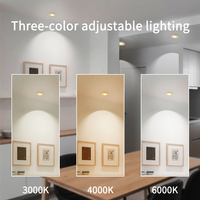 Spot LED encastré étanche IP44 Or 9W 12W 3CCT Dimmable COB en aluminium pour salle de bain et projets hôteliers