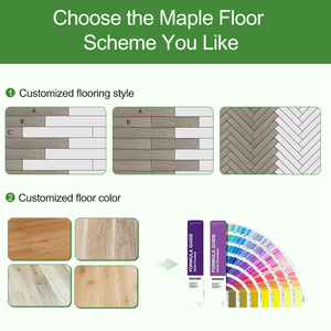 JXZ Popular Maple Wood <b>Flooring</b> Competitive Price Custom Size Water Resistant Durable Hardwood Maple Wood <b>Flooring</b> - Product Image 3